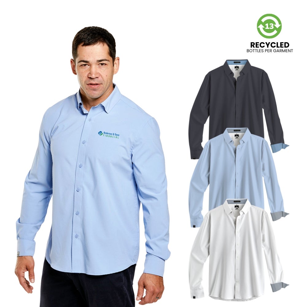 Recycled Men's Long Sleeve Button Down 