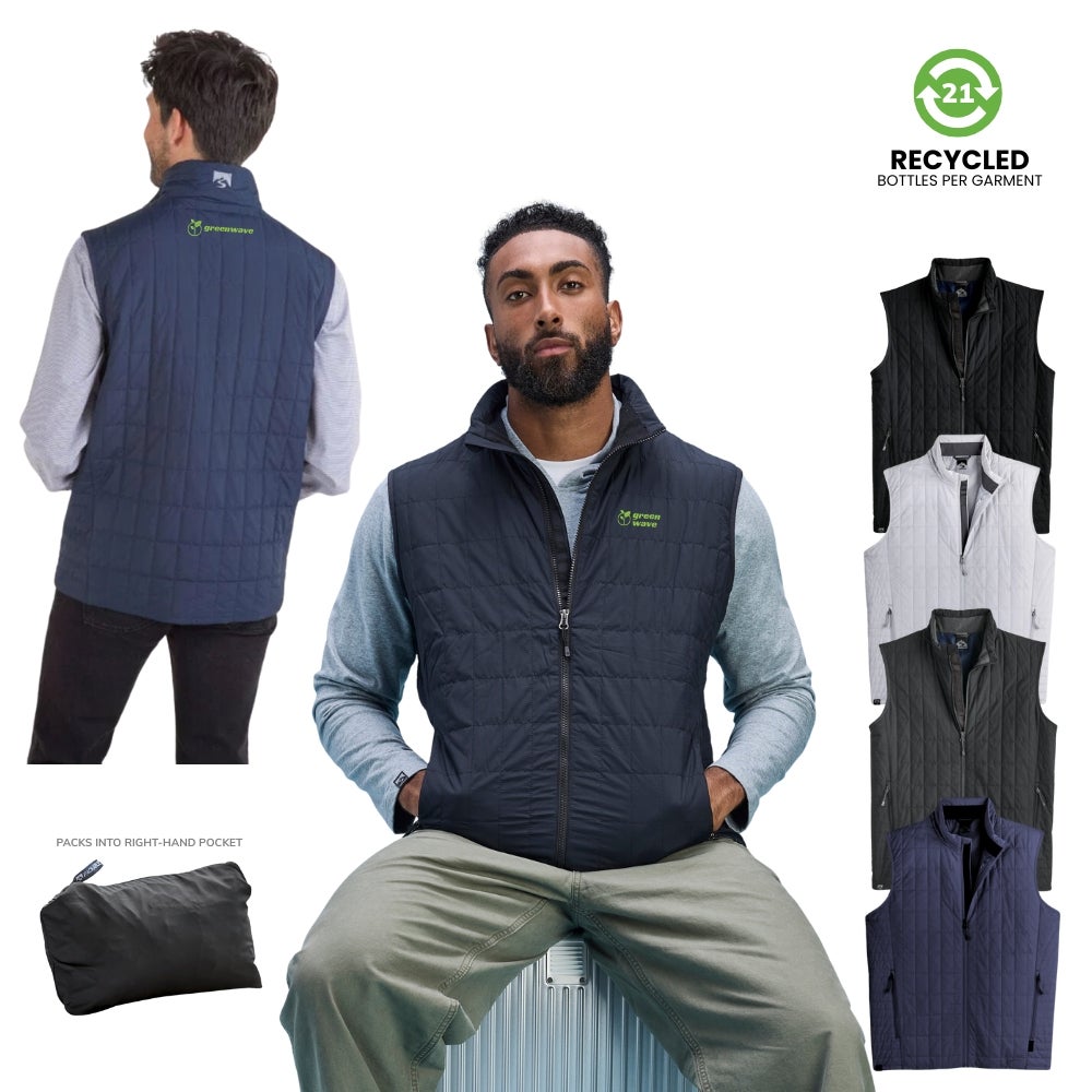 Men's Recycled Packable Travel Vest
