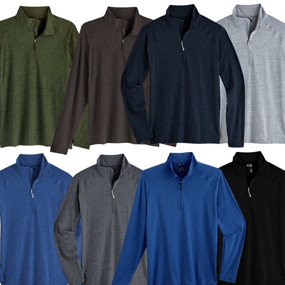 Men's Recycled Quarter Zip Pullover - Core