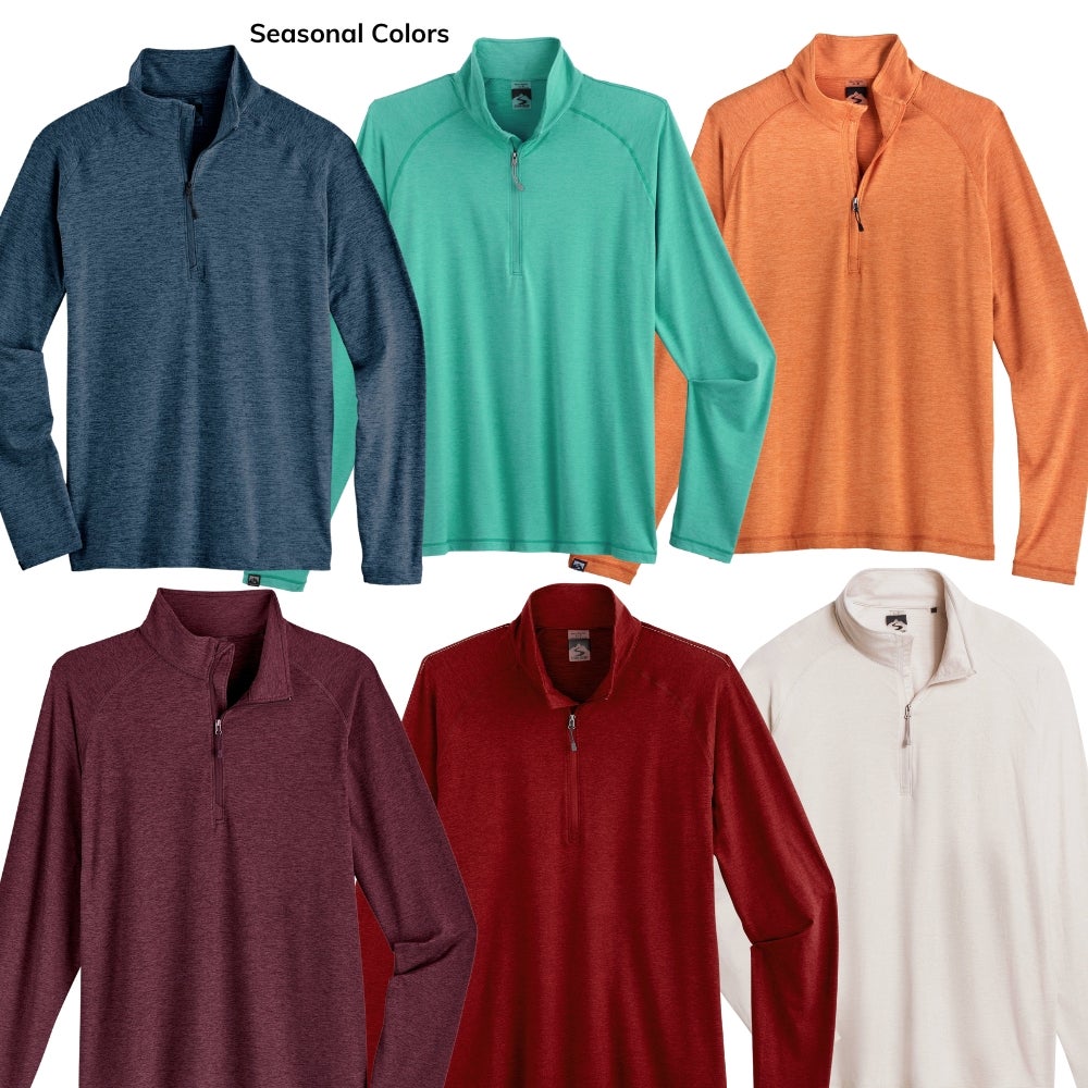 Men's Recycled Quarter Zip Pullover - Seasonal