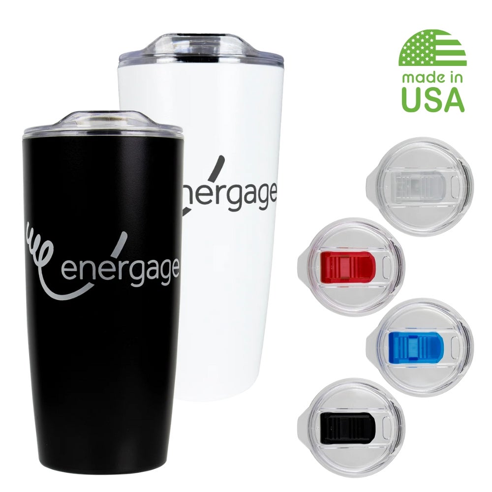 USA Made Double Wall Insulated Travel Tumbler | 22 oz