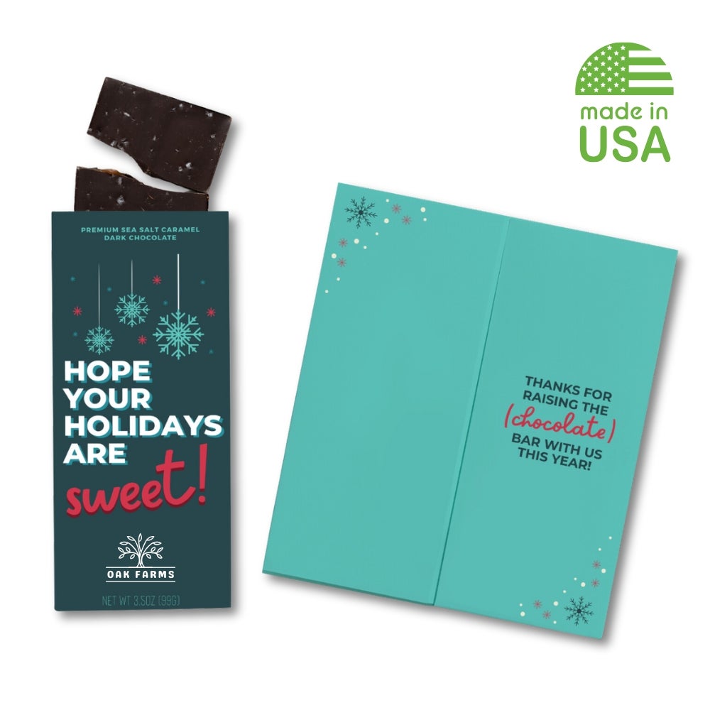 USA Made Chocolate Bar Holiday Greeting Card