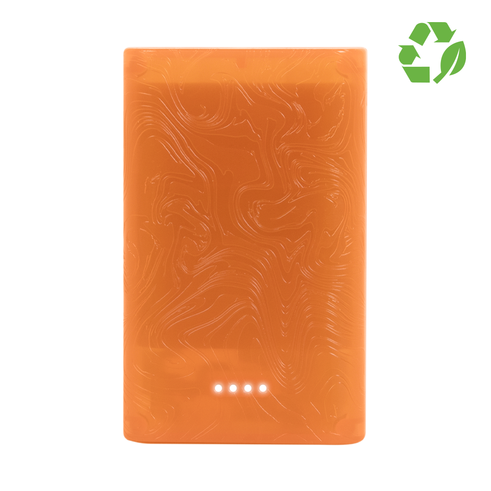 Recycled RPETL Gomi Power Bank 10,000 mAh in translucent crush