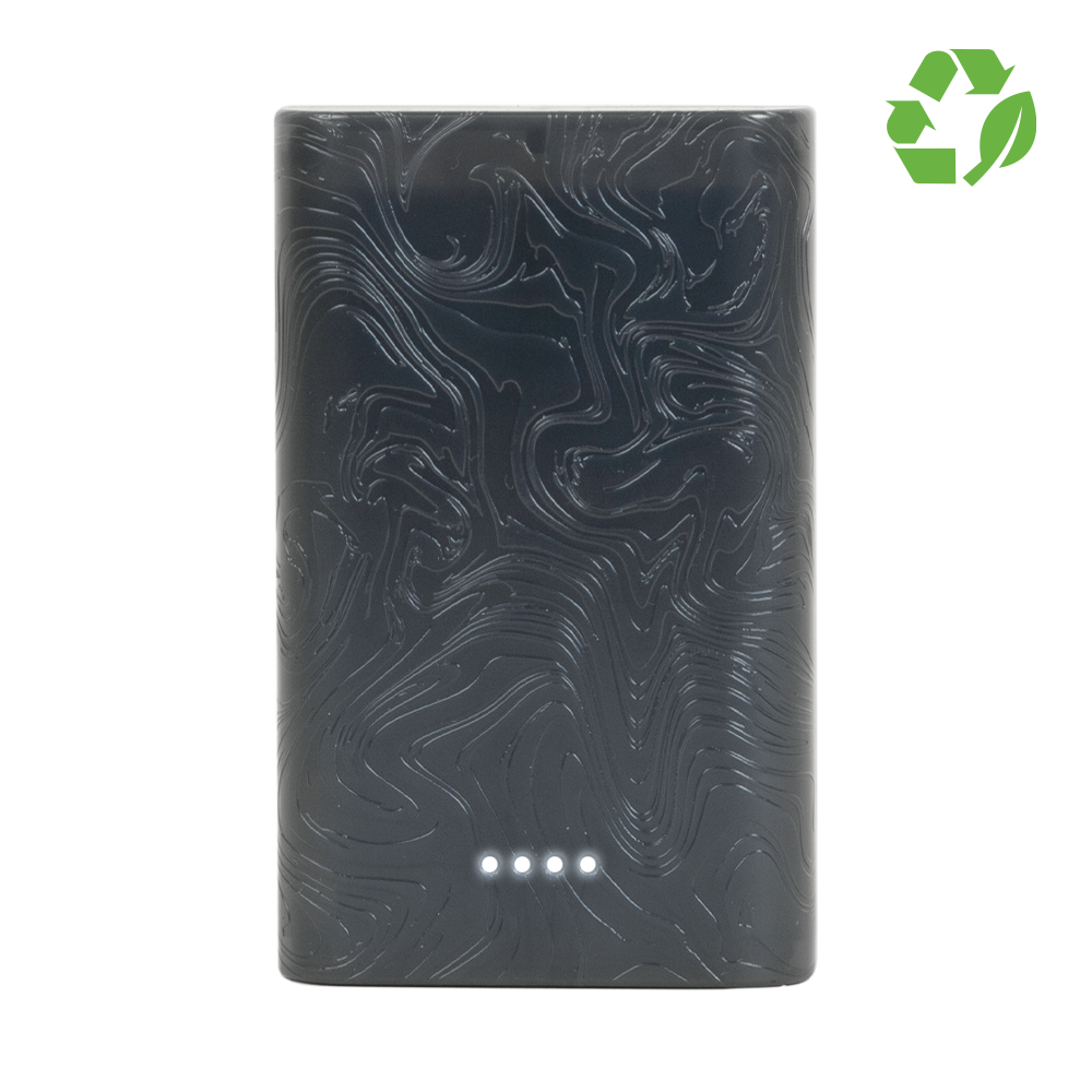 Recycled RPETL Gomi Power Bank 10,000 mAh in translucent eclipse