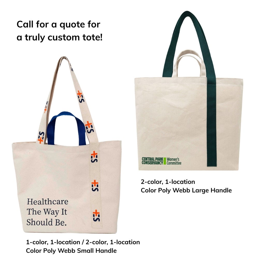 USA Made MonoStrap Recycled Cotton Tote Custom Ideas
