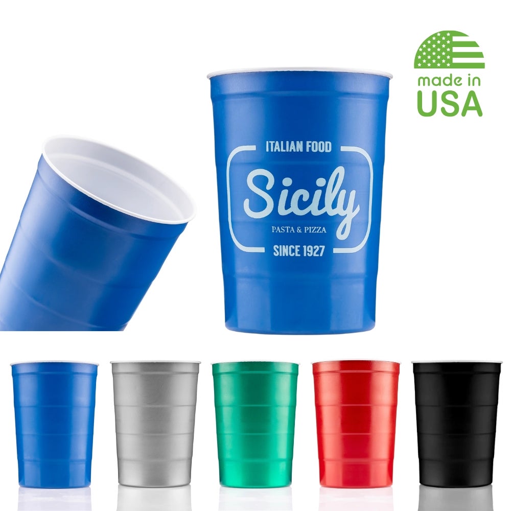 USA Made Recyclable Steel Chill Cup | Reusable | 16 oz