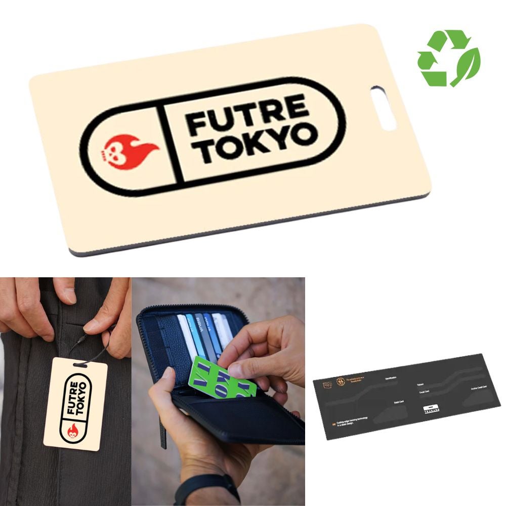 Recycled Smart Tracker Card Bag Tag