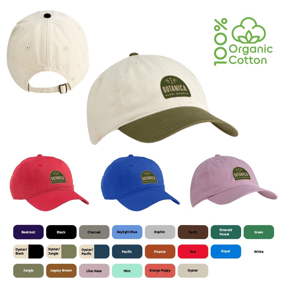 Baseball Cap Certified Organic Tri-glide Buckle Closure Hat