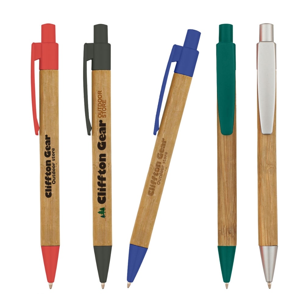 Bamboo Clicker Pen | Reusable