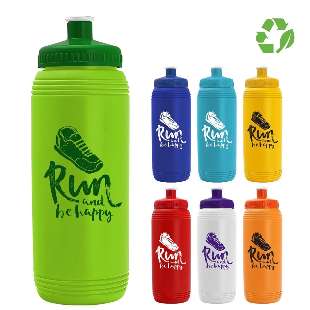 16 oz Custom Recycled Sport Water Bottle