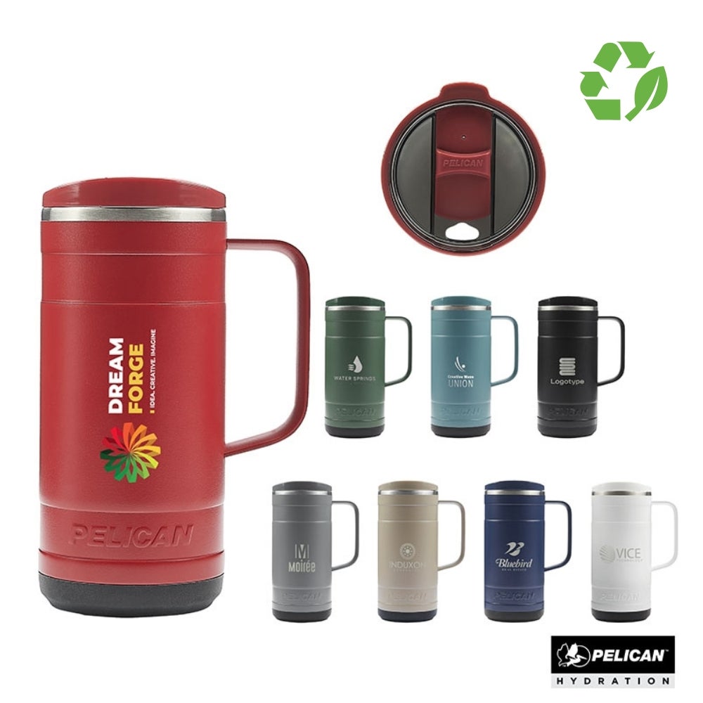 Pelican Ridge Recycled Double Wall Stainless Steel Mug | 18 oz