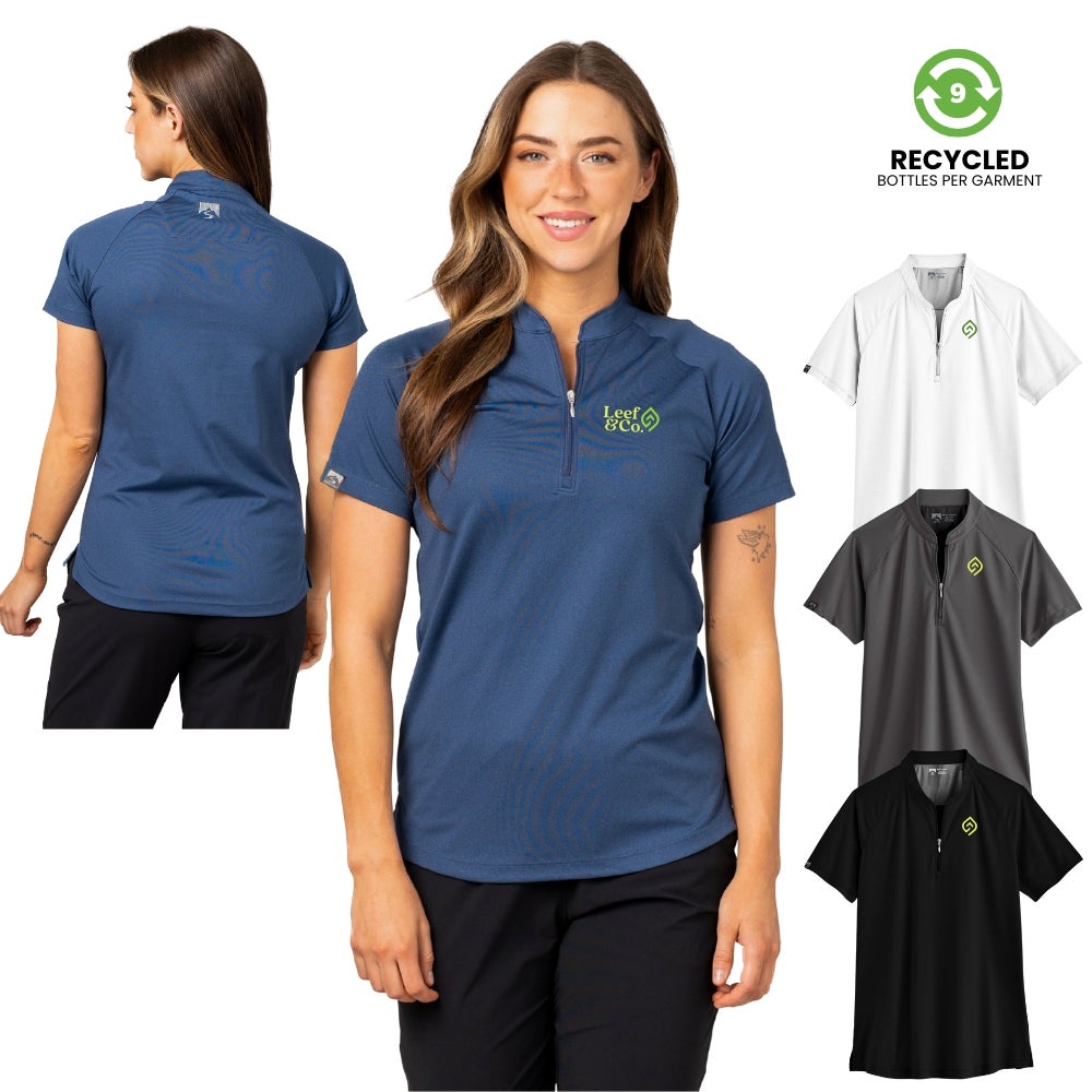 Recycled Women's Polo Shirt | Moisture-Wicking