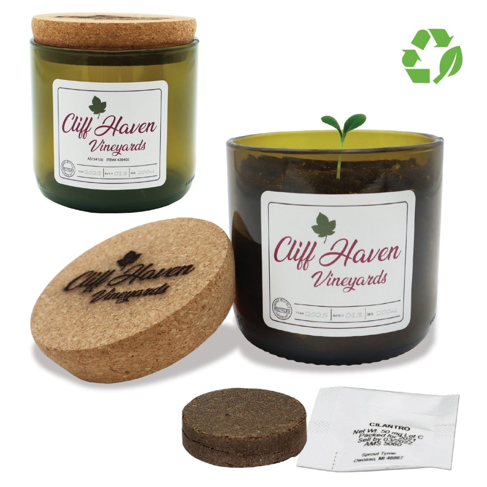 Recycled Wine Bottle Grow Kit