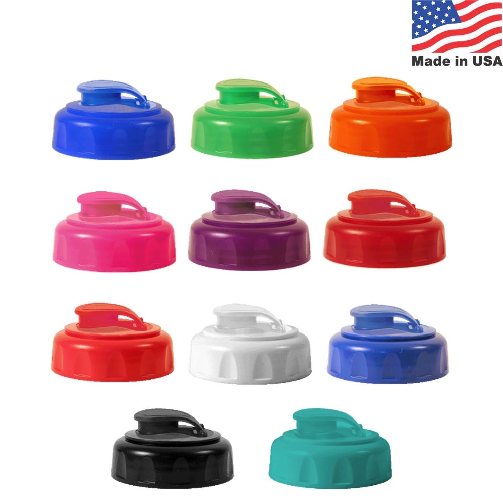 Recycled Ocean Plastic Water Bottle Flip Top Lid USA Made | 24 oz