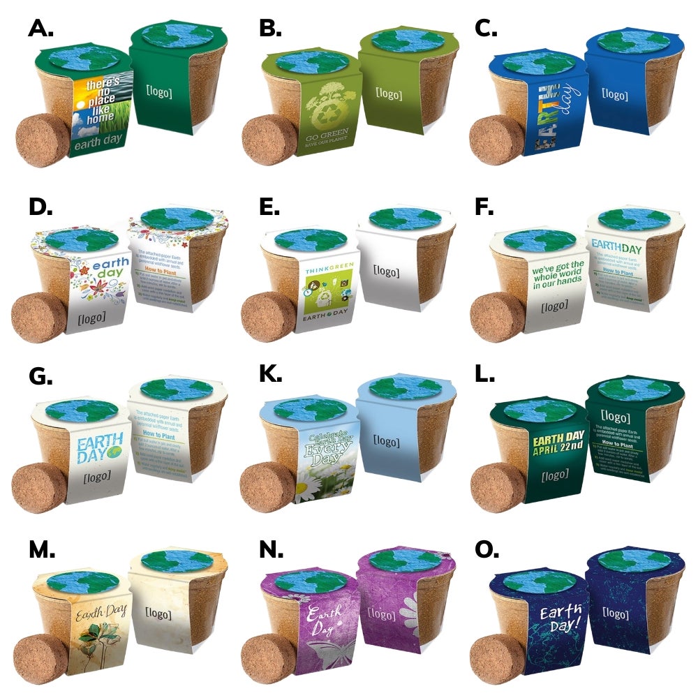 USA Made Earth Day Themed Mini Planting Kit Options