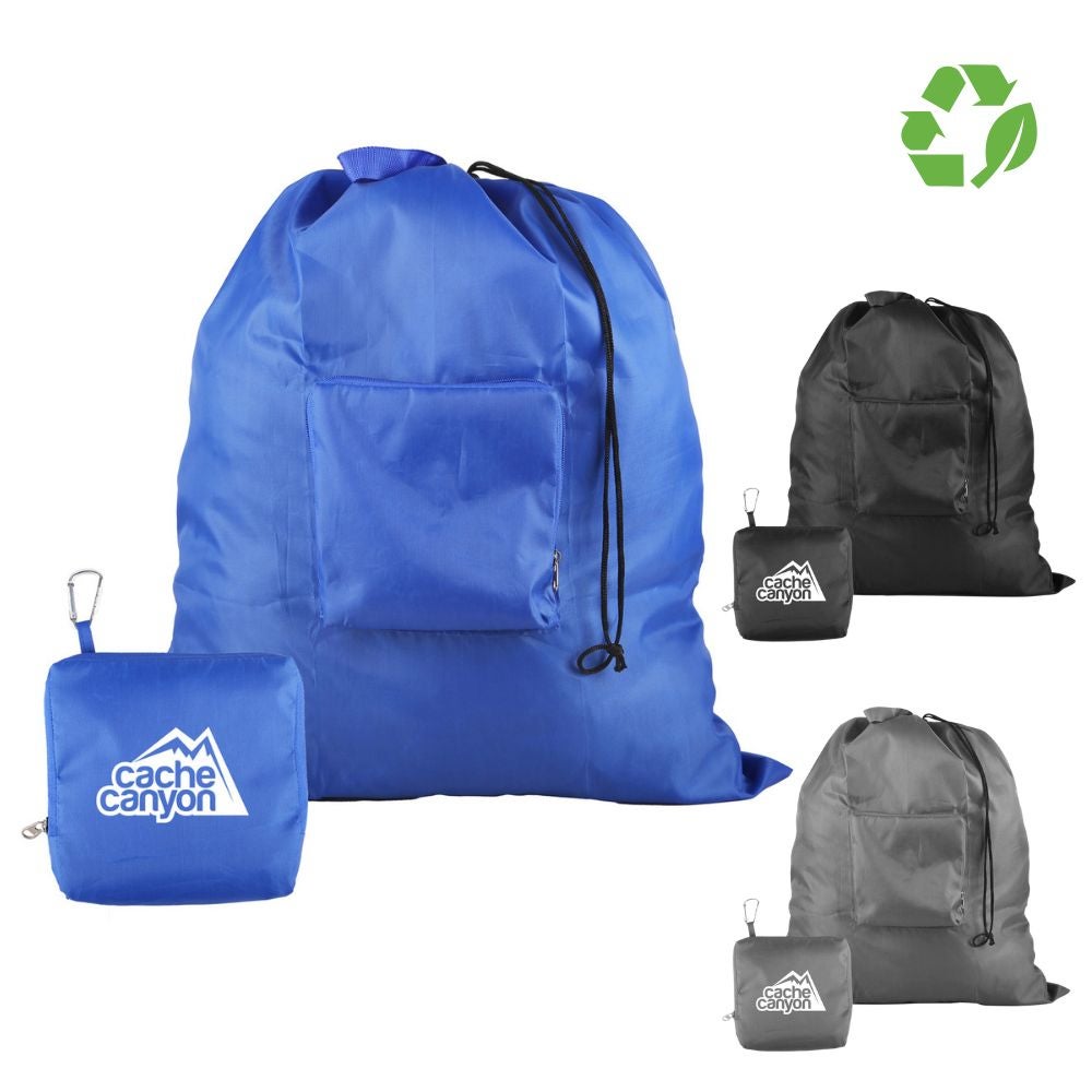 Recycled Packable Laundry Bag