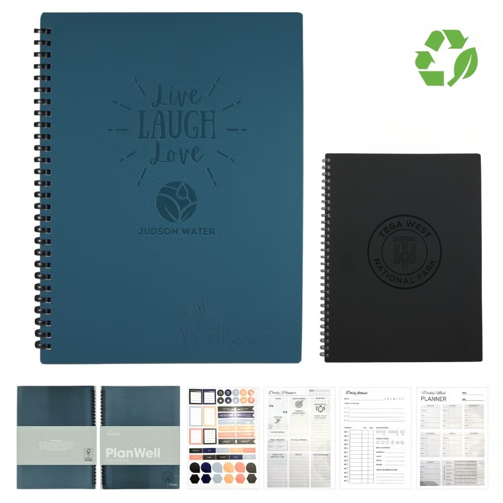 Wellable™ Plan Well Undated Planner Journal | Recycled