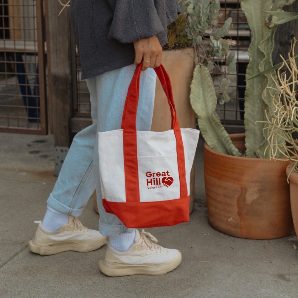 13x11 Custom Mini Canvas Tote | Lifestyle