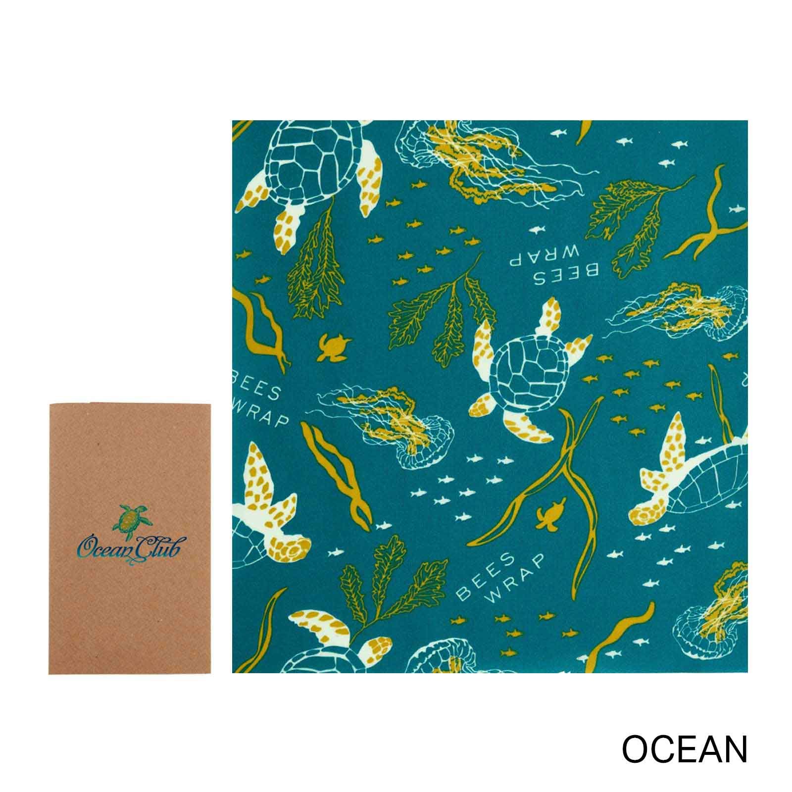 Bee’s Wrap® Single Large | USA Made | 13x14 | Ocean