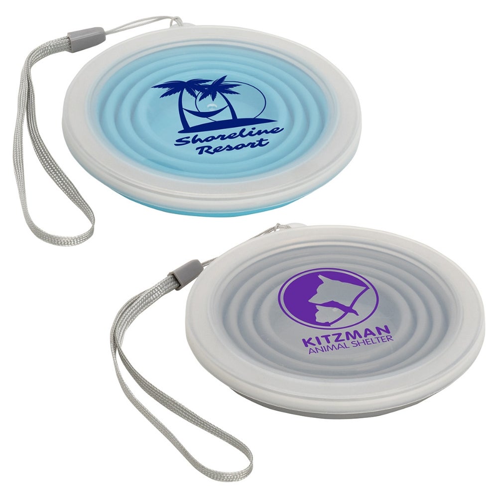 9 oz Collapsible Silicone Cup with Lid - Closed