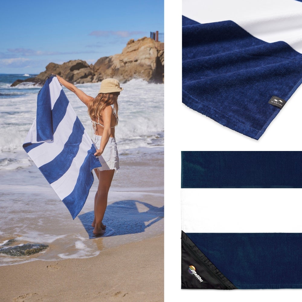 Custom Slowtide® Sustainable Cotton Pocket Beach Towel