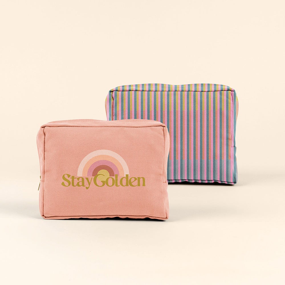 100% Canvas Cosmetic Accessories Pouch