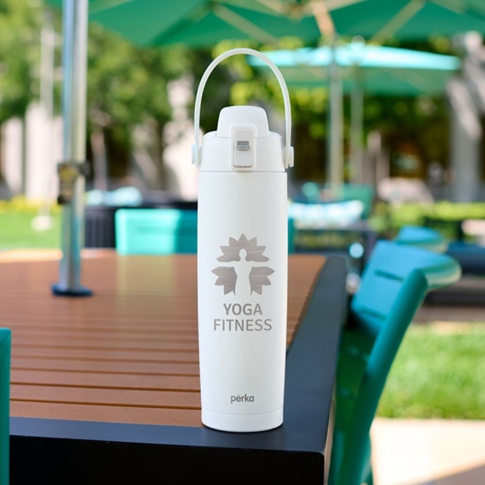 Perka® Recycled Stainless Steel Bottle with Chug Lid | 20 oz
