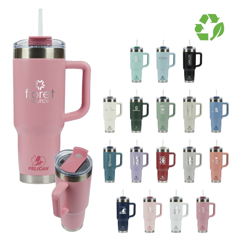 Pelican Porter Recycled Double Wall Stainless Steel Travel Tumbler | 40 oz