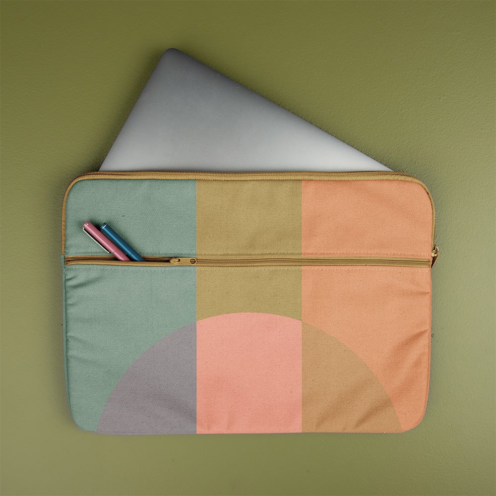 100% Customizable Canvas Zippered Laptop Sleeve | Large