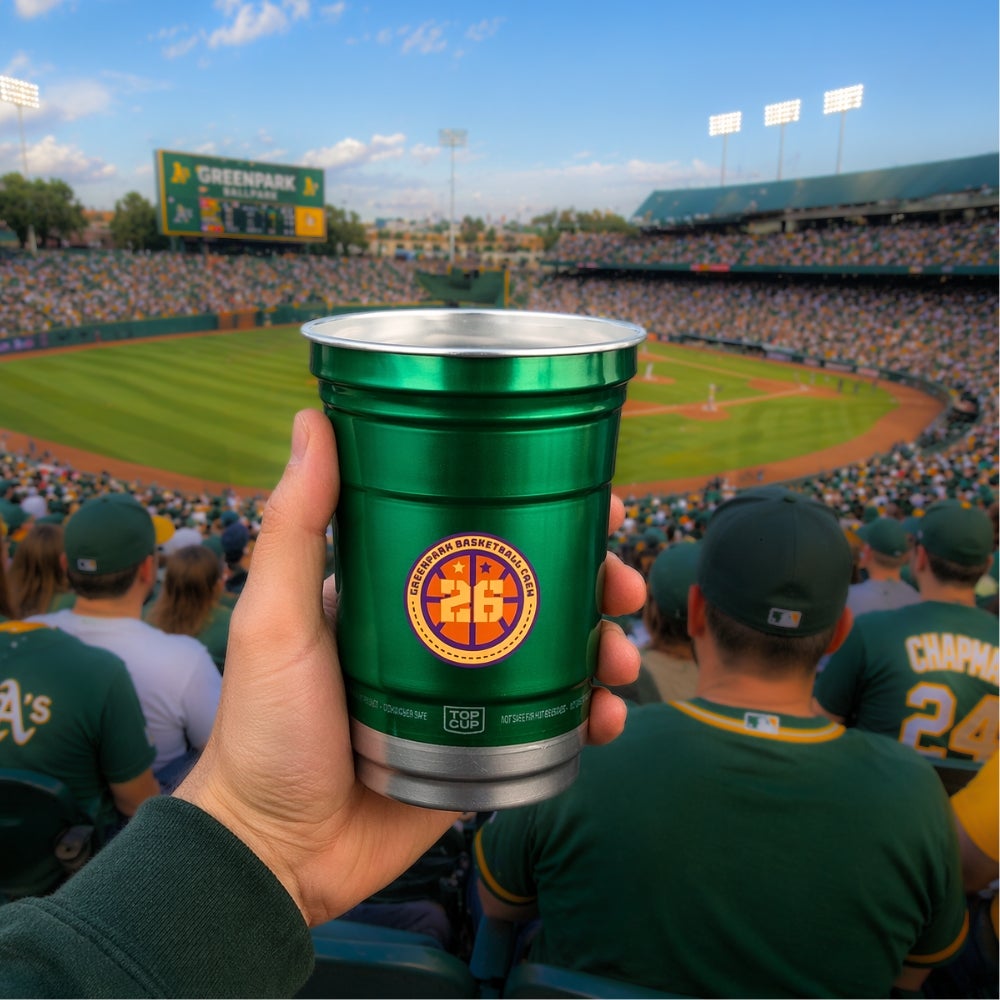 16 oz Top Cup by Ball Recycled Aluminum Cup Lifestyle