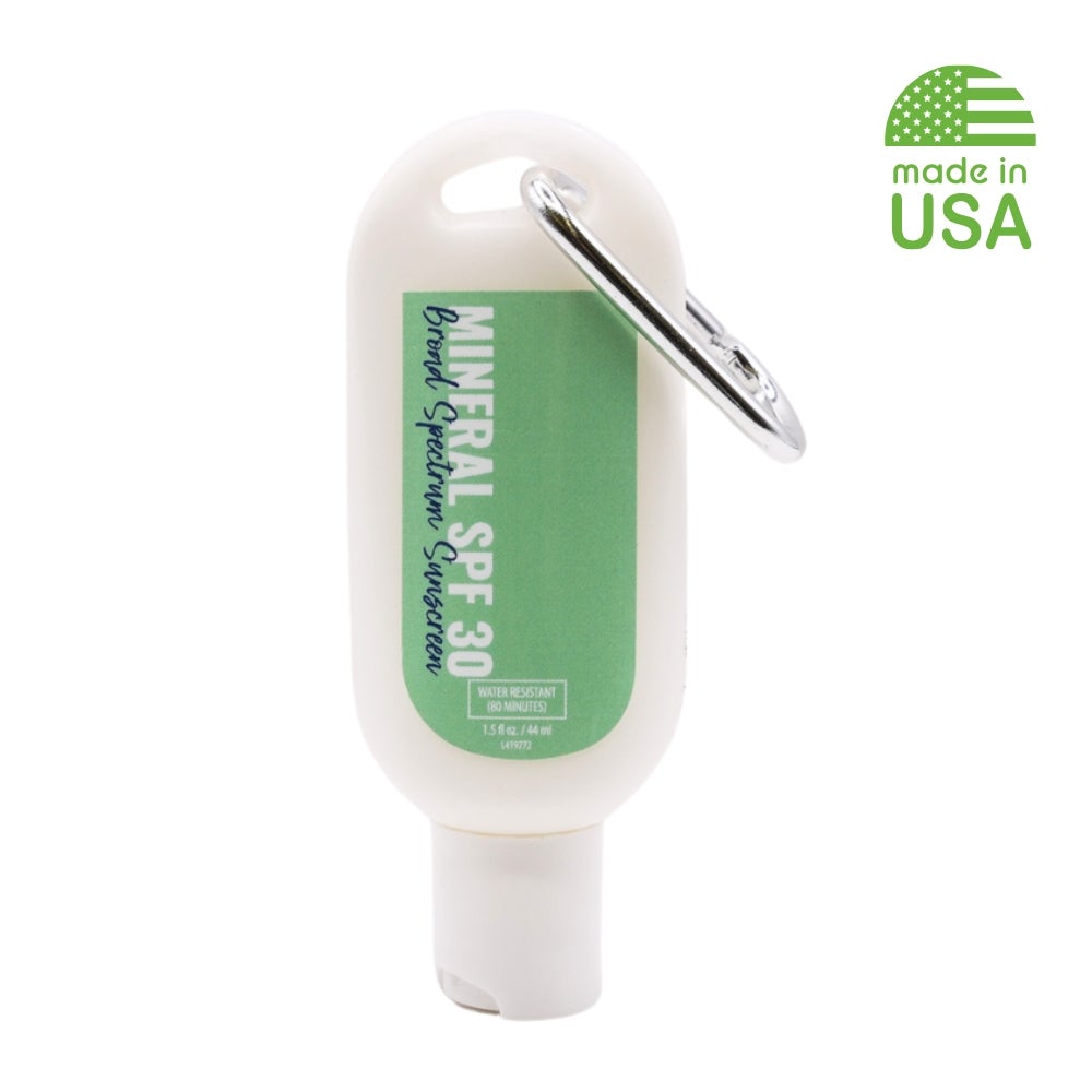 Reef Safe Mineral Sunscreen with Carabiner | 1.5 oz | USA Made