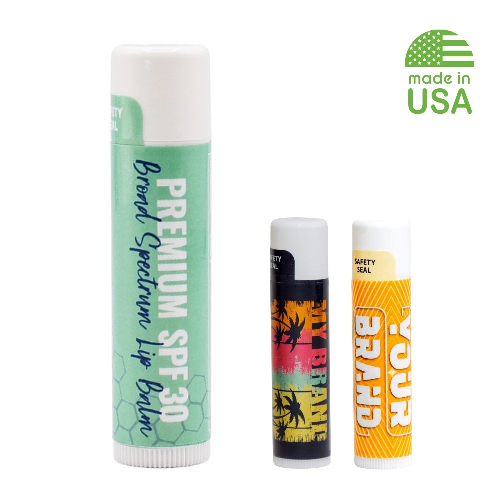 USA Made SPF 30 Custom Lip Balm