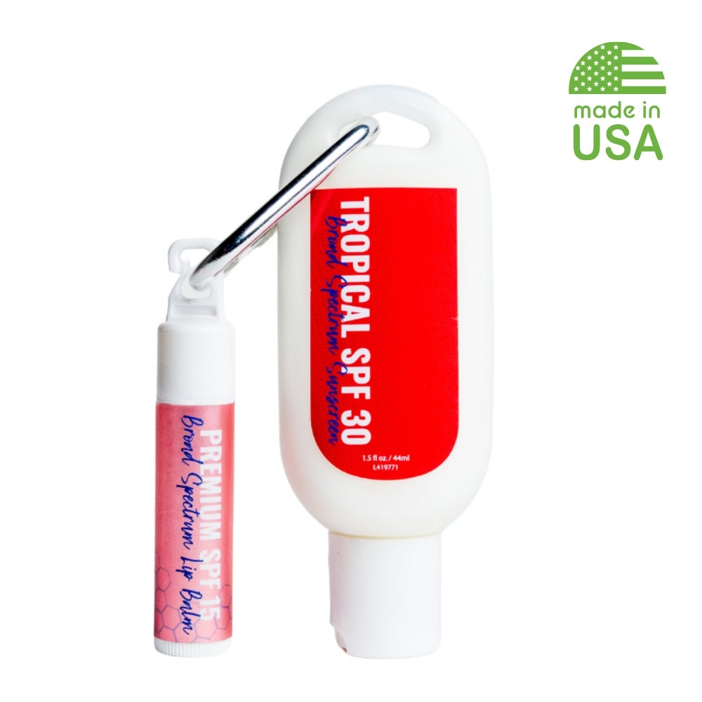USA Made Tropical Sunscreen Lip Balm Combo