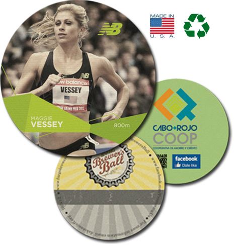USA made recycled full color coasters