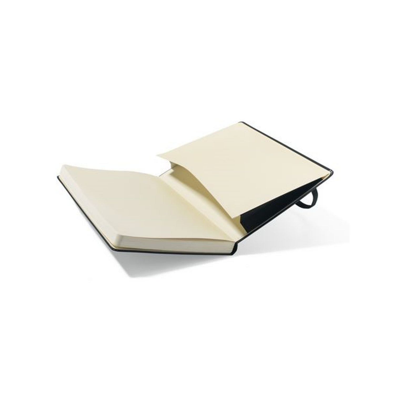 5x8 Moleskine Plain Large Black Hardcover Notebook 