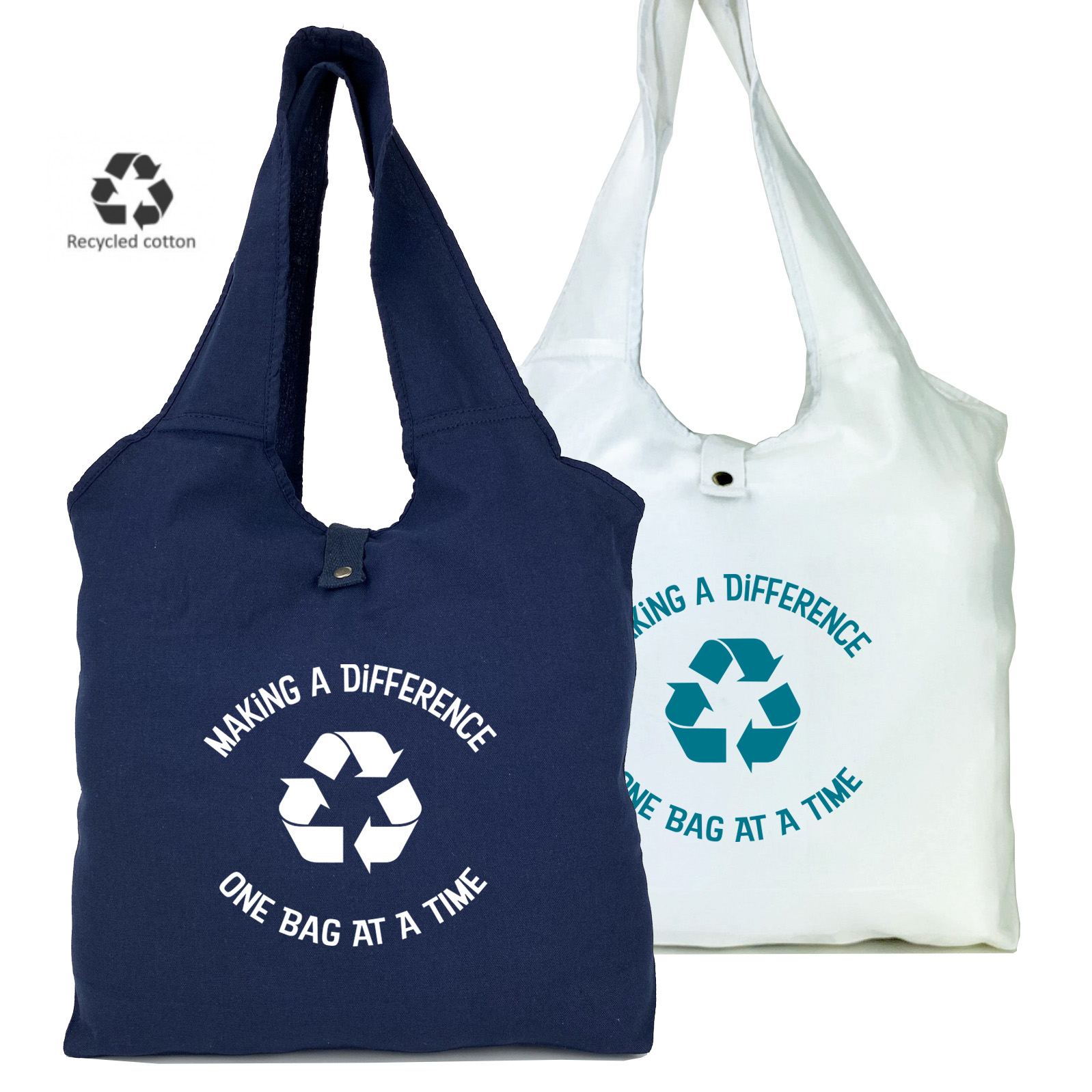 Recycled Custom Eco Enviro Sack Tote Bag