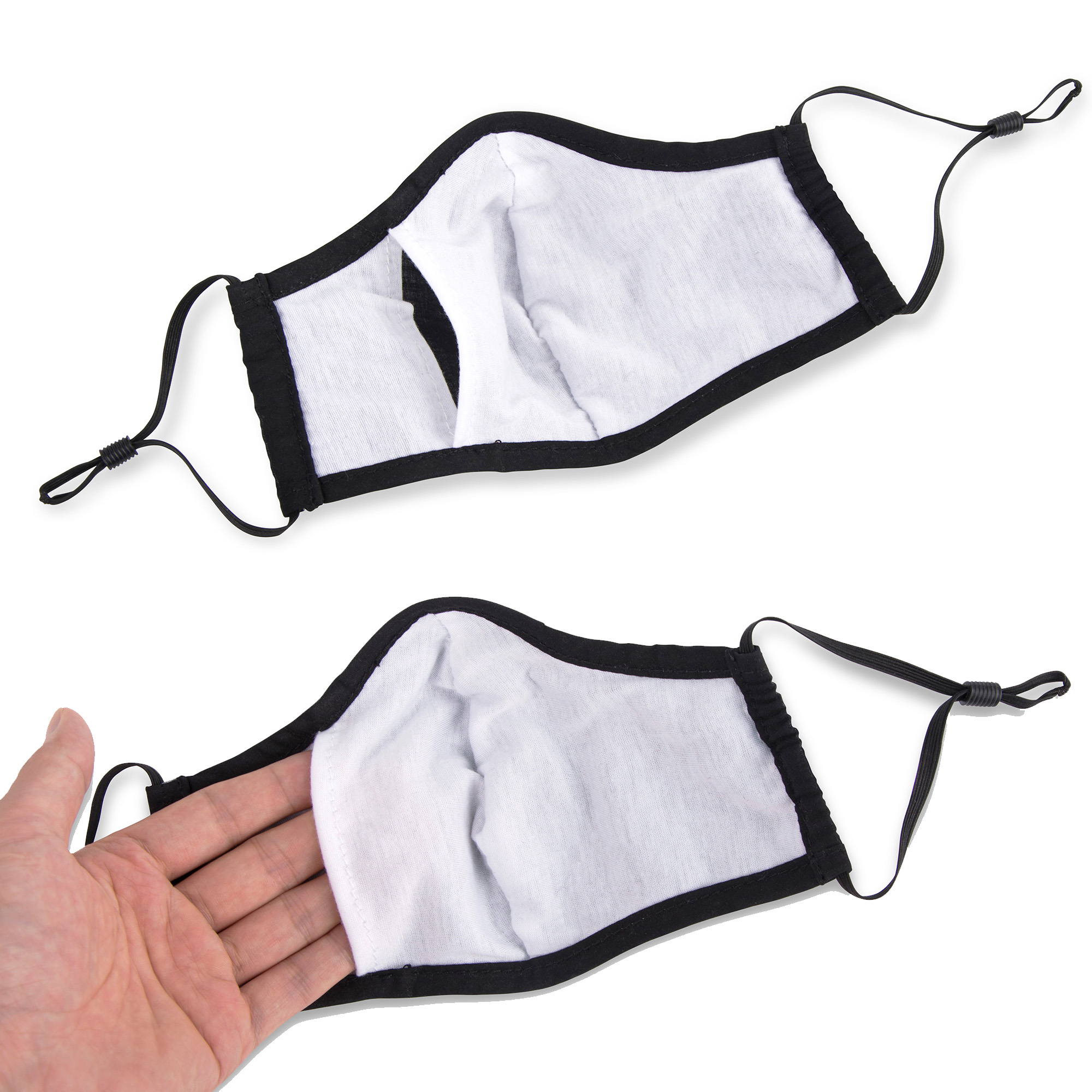 Reusable Cotton Face Mask with Adjustable Straps Filter Pocket