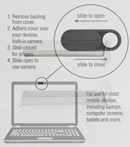 Aluminum Privacy Blocker Laser Engraved Back