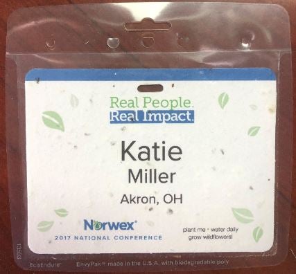 Biodegradable Badge Holders Green Tradeshow