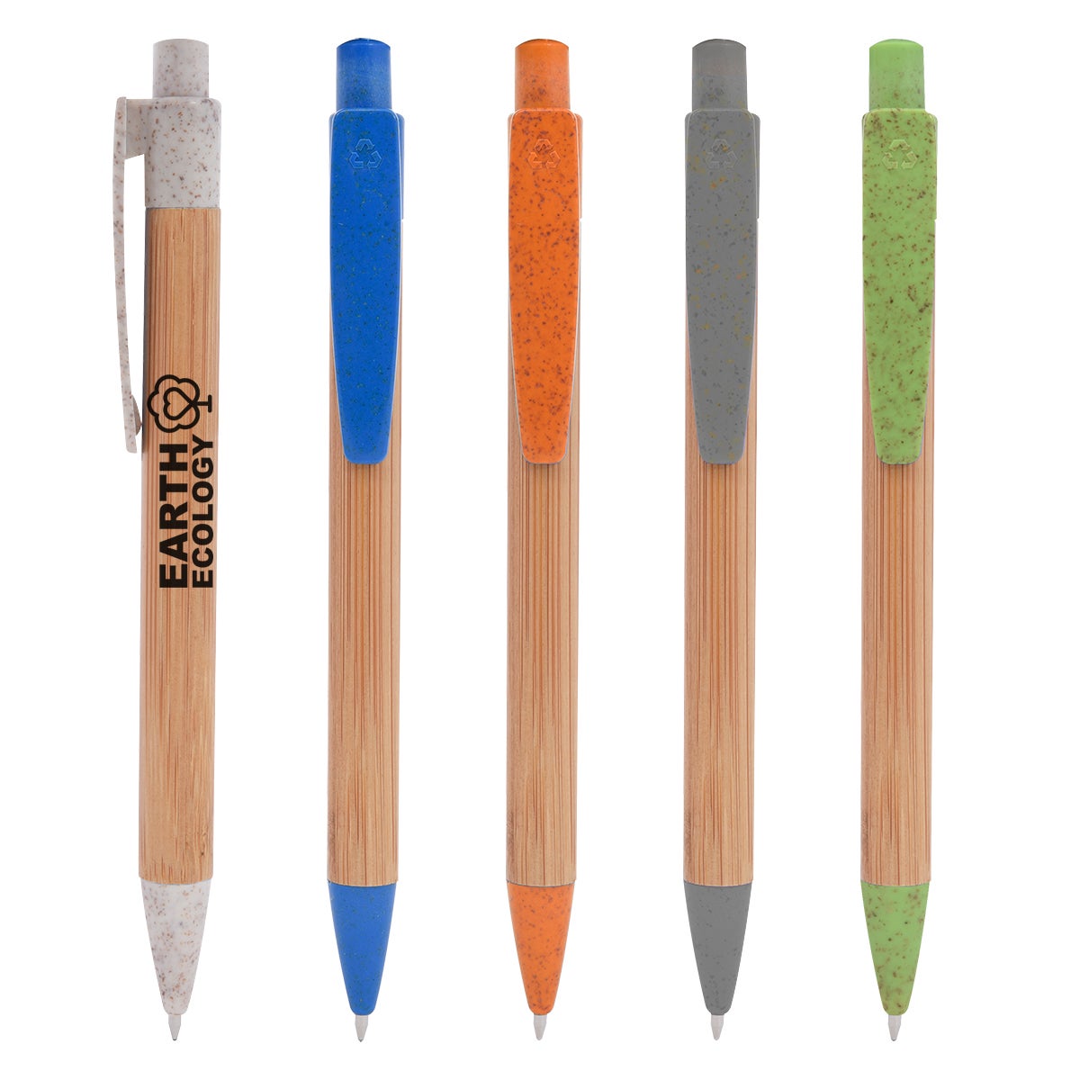 Bamboo and Plant Fiber Clicker Pen