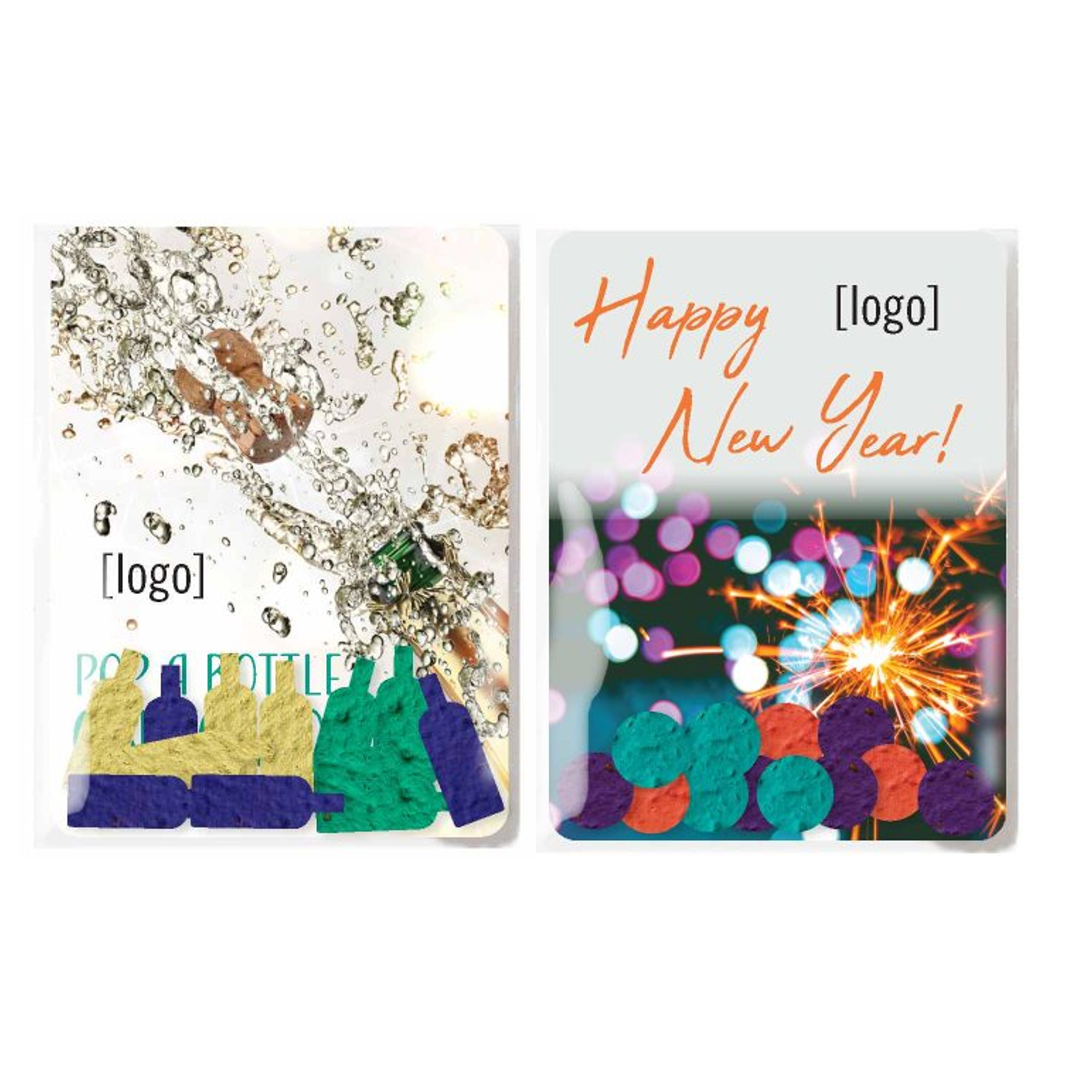 Custom Full Color Recycled Seed Paper Confetti Pack | USA Made