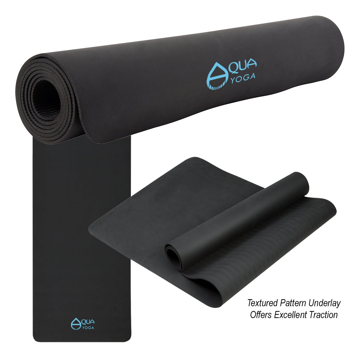 Superior TPE Eco Yoga mat - Beautiful Black - Yogashop