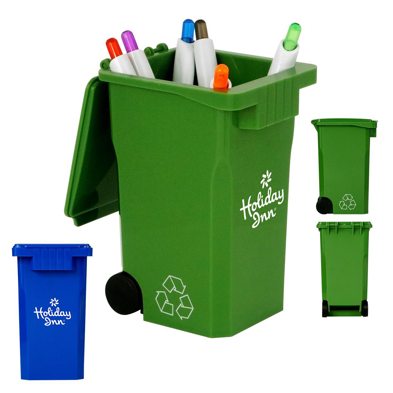 Recycle Bin Pen and Pencil Holder Desktop Organizer