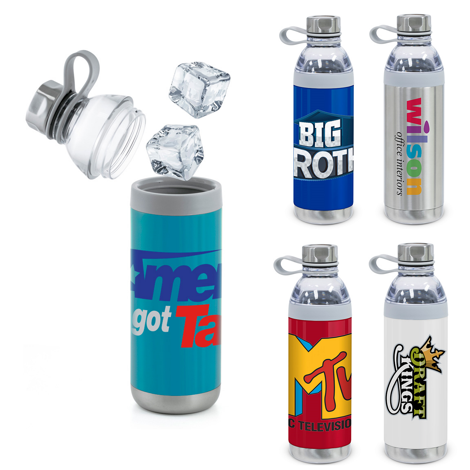 Dual Opening Stainless Steel Water Bottle 20 Oz