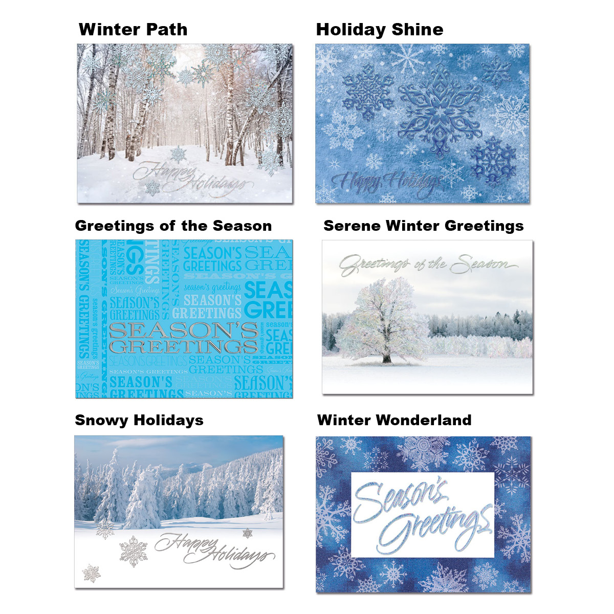 Eco Friendly Custom Holiday Cards - Winter Themed