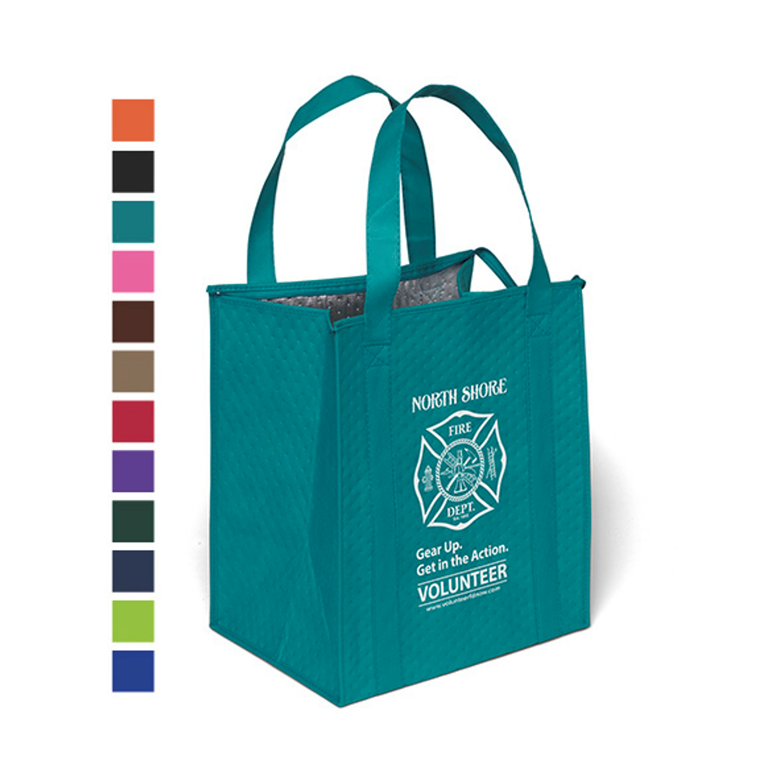 Recycled Thermo Tote | Zip Top | 13x10x15