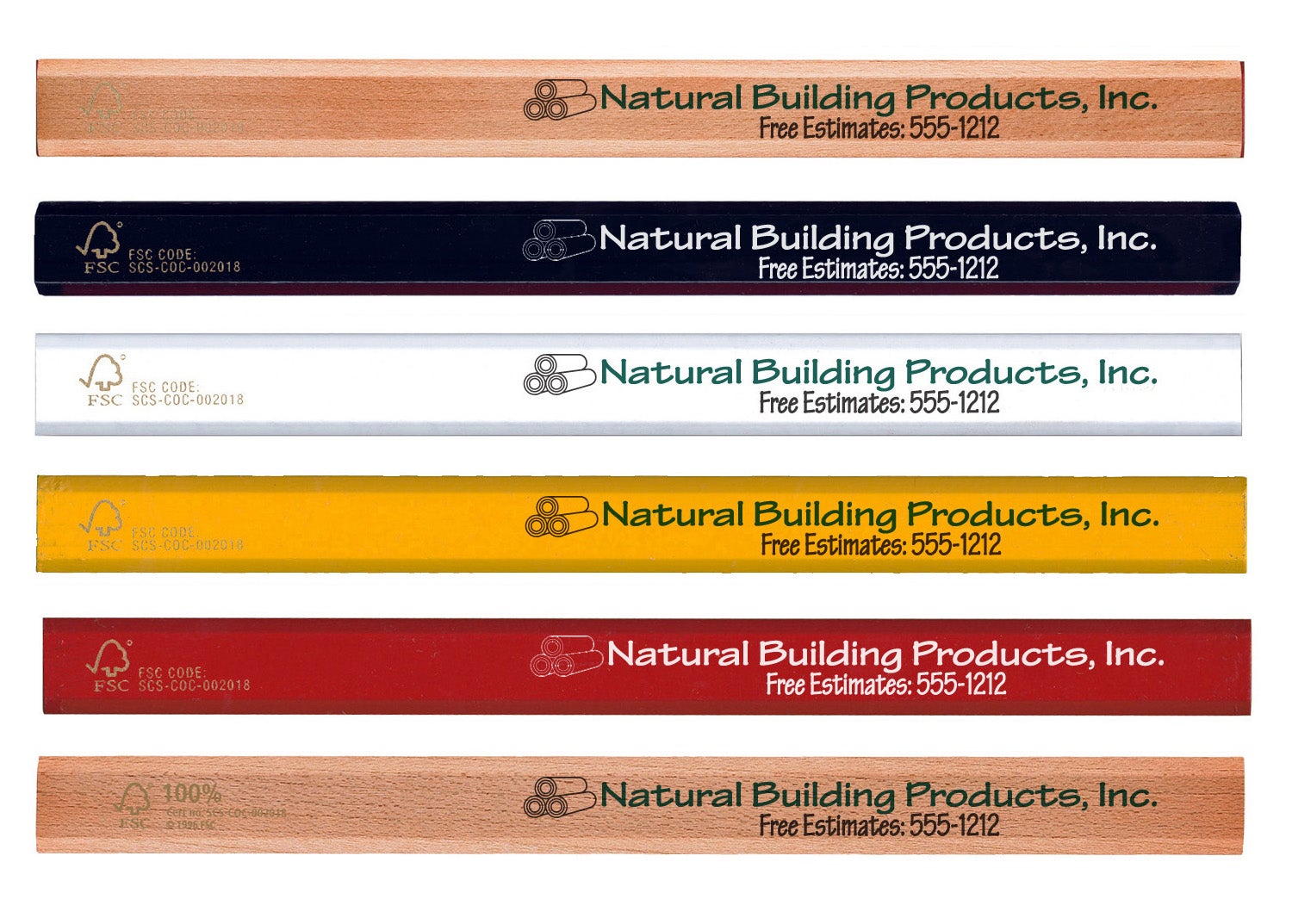 FSC Certified Carpenter Pencil Custom Pencils