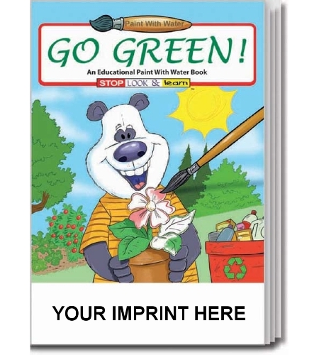 Go Green Paint With Water Activity Book Wholesale Activity Books