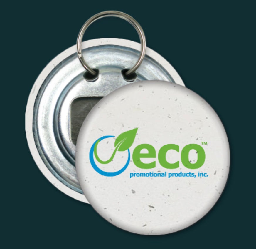 Hemp Paper Bottle Opener Keychain | Recycled | USA Made