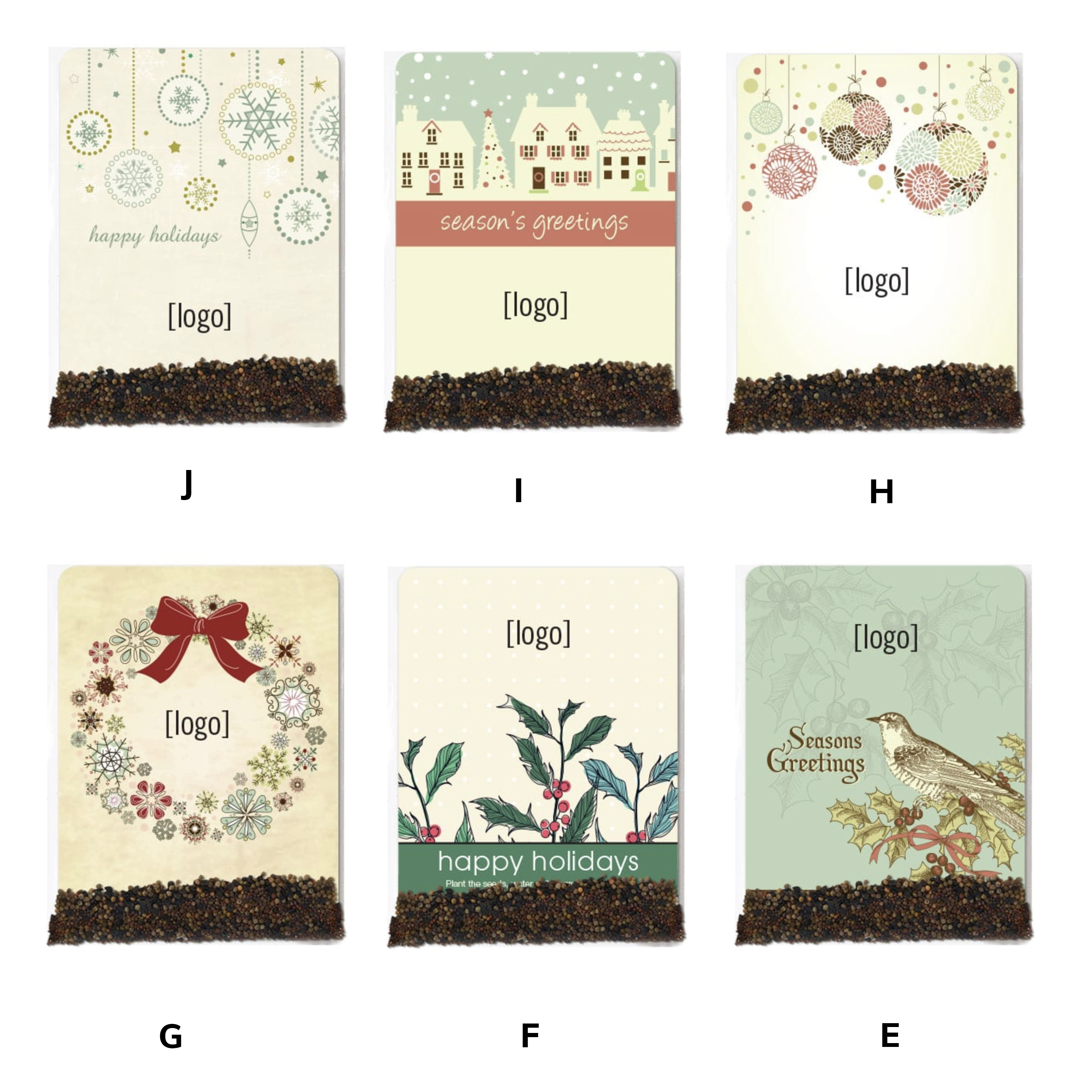 Holiday Wildflower Seed Packets Custom Plantable
